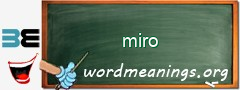 WordMeaning blackboard for miro